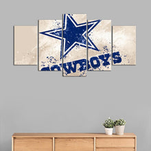 Load image into Gallery viewer, Dallas Cowboys Paint Splash Wall Canvas 1