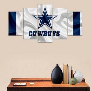 Dallas Cowboys Fabric Flag Look Wall Canvas 1