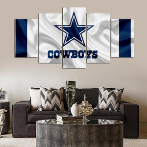 Dallas Cowboys Fabric Flag Look Wall Canvas 1