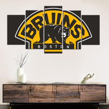 Load image into Gallery viewer, Boston Bruins Brown 5 Pieces Wall Painting Canvas