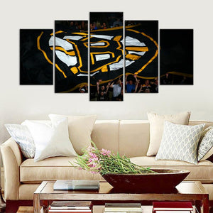 Boston Bruins Big Flag Cheering Canvas