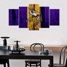 Load image into Gallery viewer, Minnesota Vikings Rough Look Wall Canvas 1