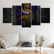 Load image into Gallery viewer, Minnesota Vikings Rock Style Wall Canvas 1