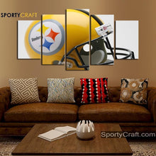 Load image into Gallery viewer, Pittsburgh Steelers Helmet Wall Canvas 1