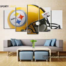 Load image into Gallery viewer, Pittsburgh Steelers Helmet Wall Canvas 1