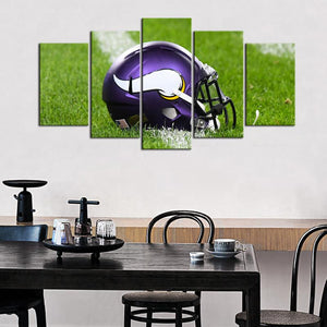 Minnesota Vikings Helmet Wall Canvas