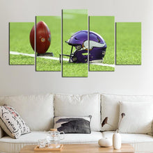 Load image into Gallery viewer, Minnesota Vikings Helmet 5 Pieces Wall Painting Canvas