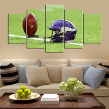 Load image into Gallery viewer, Minnesota Vikings Helmet Wall Canvas 1