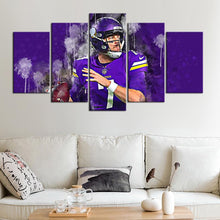 Load image into Gallery viewer, Case Keenum Minnesota Vikings 5 Pieces Wall Painting Canvas