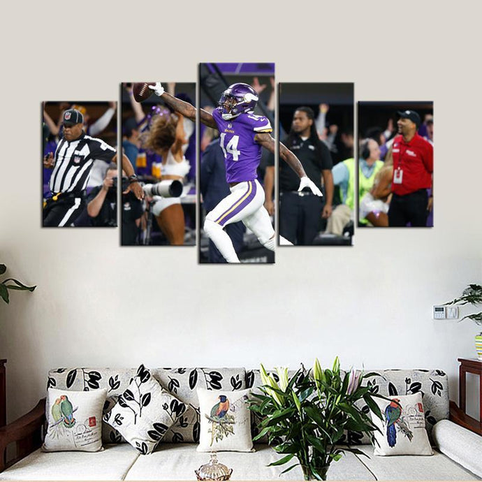 Minnesota Vikings Miracle 5 Pieces Wall Painting Canvas