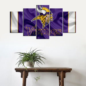 Minnesota Vikings Fabric Flag Wall Canvas 1