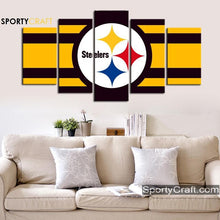Load image into Gallery viewer, Pittsburgh Steelers Logo Wall Canvas