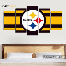 Load image into Gallery viewer, Pittsburgh Steelers Logo Wall Canvas