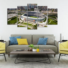 Load image into Gallery viewer, Chicago Bears Stadium From Sky 5 Pieces Wall Painting Canvas