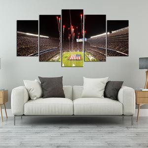 Chicago Bears Stadium Celebrations 5 Pieces Wall Painting Canvas