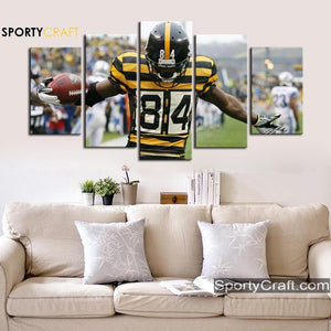 Antonio Brown Pittsburgh Steelers Wall Canvas