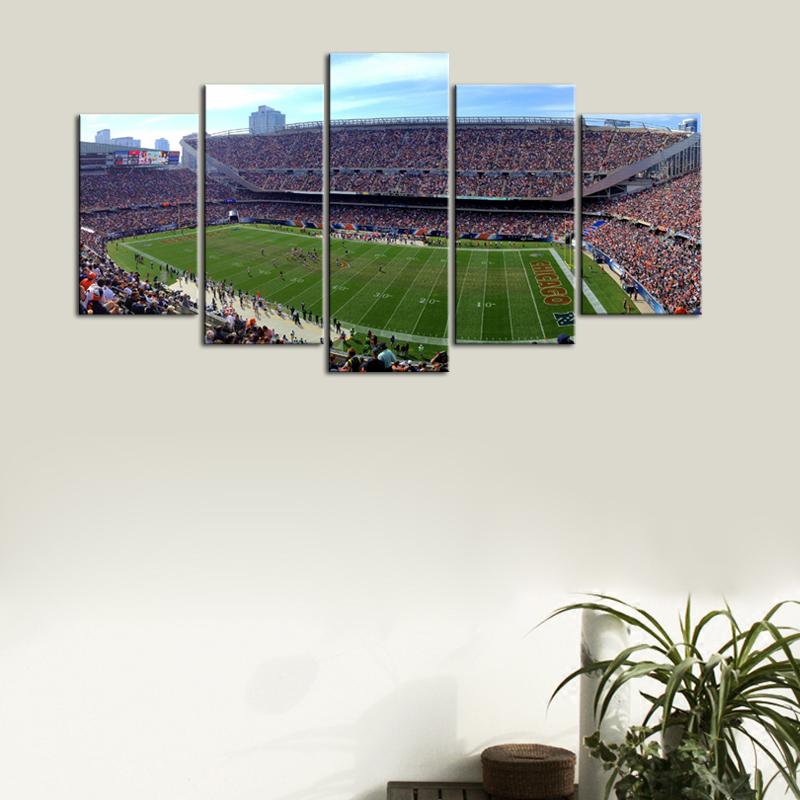 Chicago Bears Stadium Wall Canvas 3