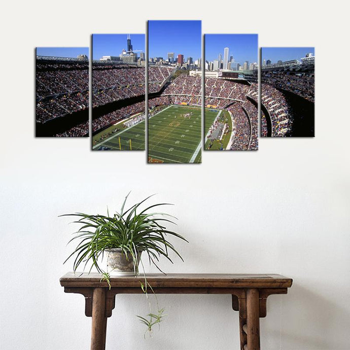 Chicago Bears Stadium Wall Canvas 4