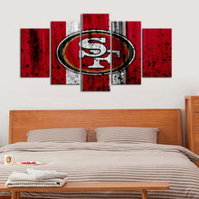 Load image into Gallery viewer, San Francisco 49ers Rough Look Wall Canvas 1