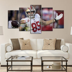 George Kittle San Francisco 49ers Wall Canvas