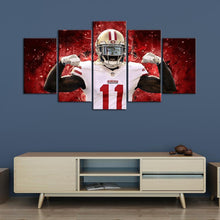Load image into Gallery viewer, Marquise Goodwin San Francisco 49ers 5 Pieces Wall Painting Canvas 