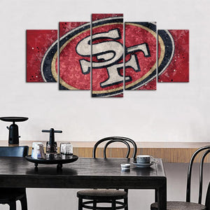San Francisco 49ers Techy Style Wall Canvas