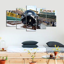 Load image into Gallery viewer, Seattle Sea Hawks Helmet 5 Pieces Wall Painting Canvas 