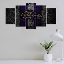 Load image into Gallery viewer, Baltimore Ravens Rock Style Wall Canvas 1