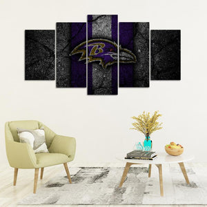 Baltimore Ravens Rock Style Wall Canvas 1