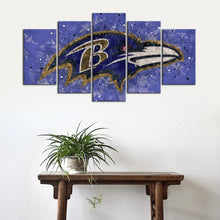 Load image into Gallery viewer, Baltimore Ravens Techy Look Wall Canvas