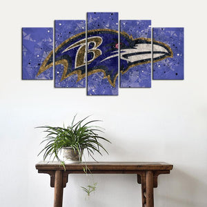 Baltimore Ravens Techy Look Wall Canvas