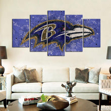 Load image into Gallery viewer, Baltimore Ravens Techy Look Wall Canvas