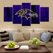 Load image into Gallery viewer, Baltimore Ravens Rough Look Wall Canvas 1