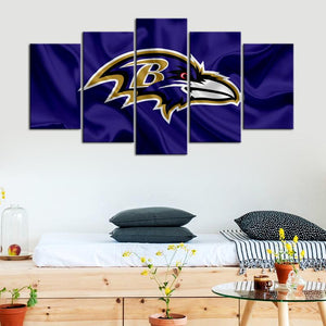 Baltimore Ravens Fabric Style Wall Canvas 1