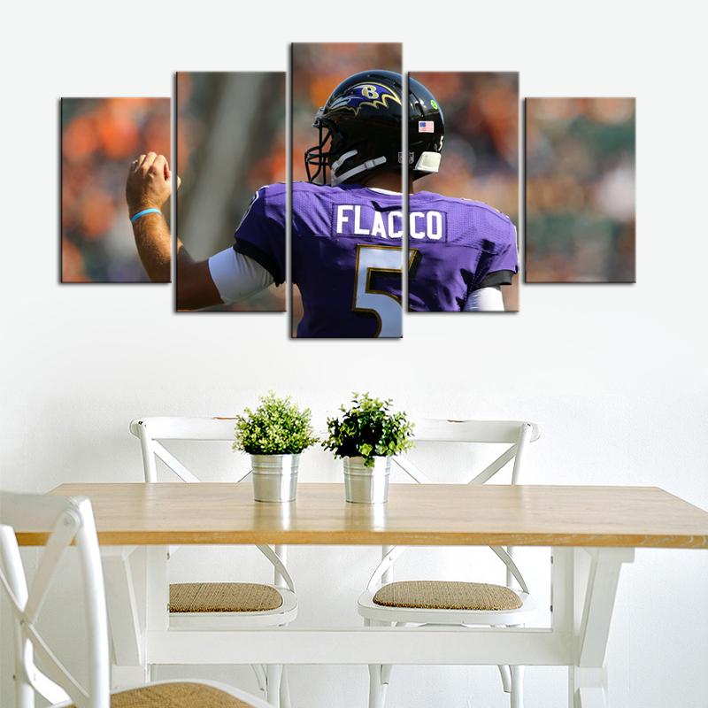 Joe Flacco Baltimore Ravens Wall Canvas 2