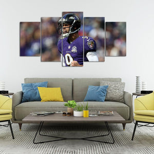 Justin Tucker Baltimore Ravens 5 Pieces Wall Painting Canvas