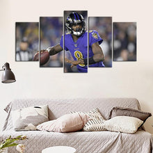 Load image into Gallery viewer, Lamar Jackson Baltimore Ravens Wall Canvas 1