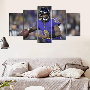 Lamar Jackson Baltimore Ravens Wall Canvas 1