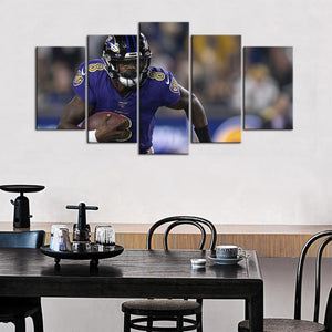 Lamar Jackson Baltimore Ravens Wall Canvas 3