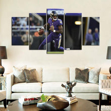 Load image into Gallery viewer, Lamar Jackson Baltimore Ravens Wall Canvas