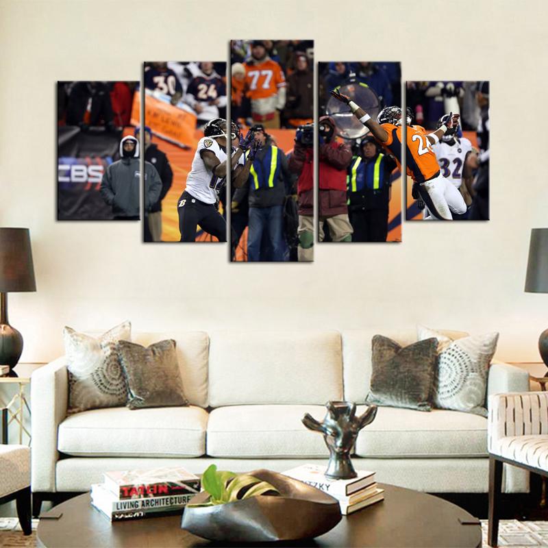 Baltimore Ravens Mile High Miracle 5 Pieces Wall Painting Canvas