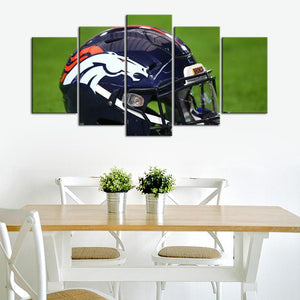 Denver Broncos Helmet 5 Pieces Wall Painting Canvas