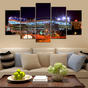 Denver Broncos Stadium Night Sight Canvas