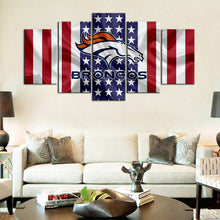 Load image into Gallery viewer, Denver Broncos American Flag Canvas