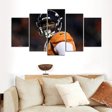 Load image into Gallery viewer, Von Miller Denver Broncos 5 Pieces Wall Painting Canvas