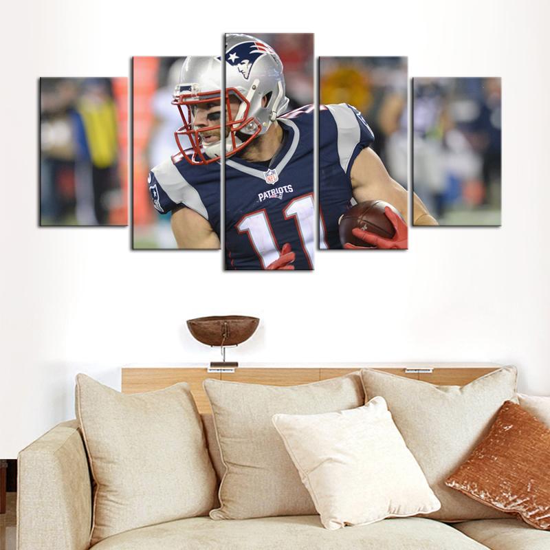 Julian Edelman New England Patriots Wall Canvas 1