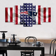 Load image into Gallery viewer, New England Patriots American Flag Wall Canvas 1