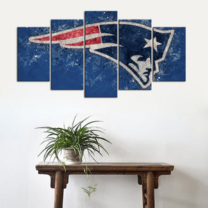 New England Patriots Techy Look Wall Canvas