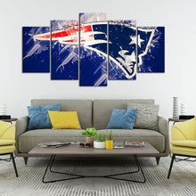 Load image into Gallery viewer, New England Patriots Paint Splash5 Pieces Wall Painting Canvas