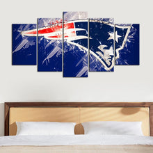 Load image into Gallery viewer, New England Patriots Paint Splash Wall Canvas 1